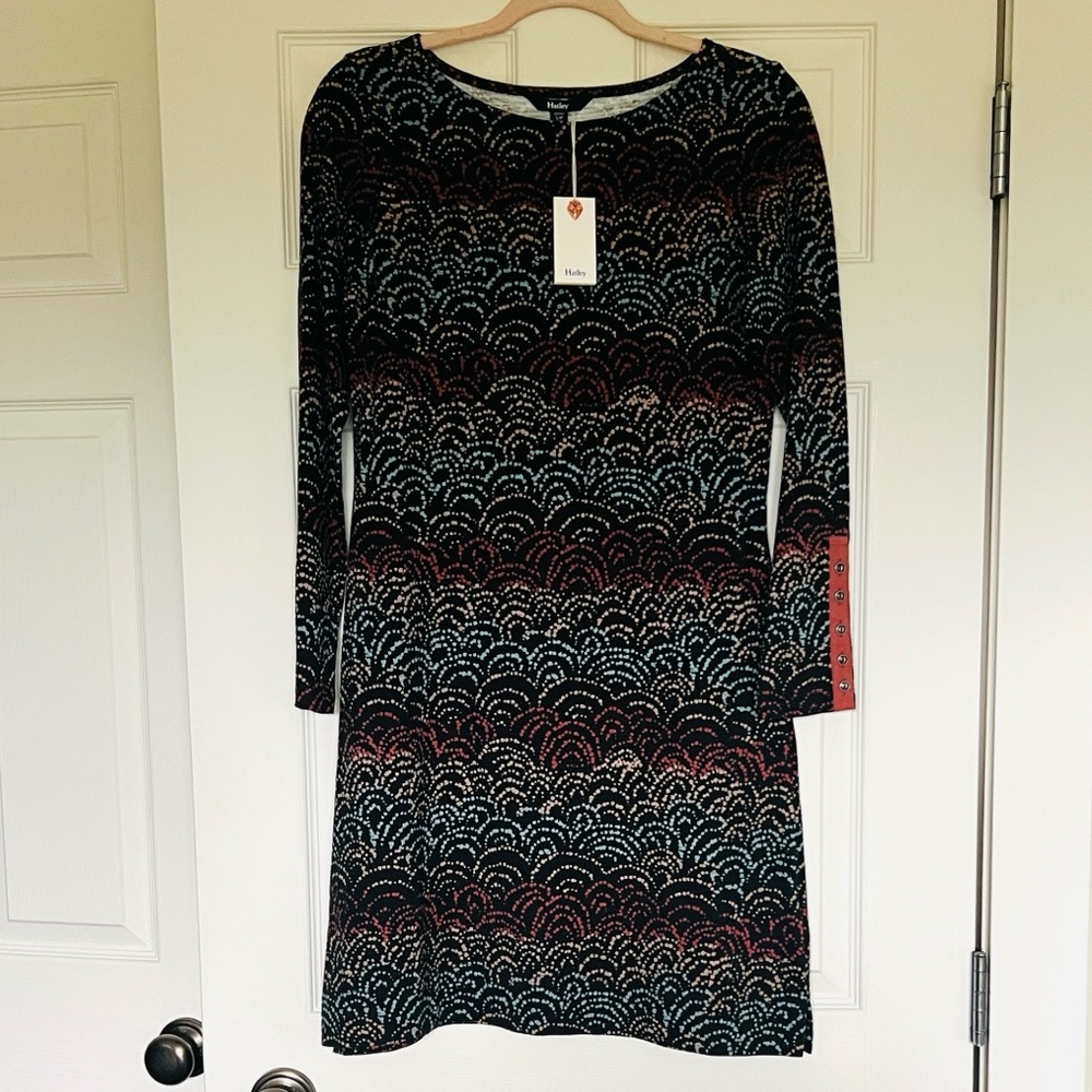 Hatley Print Long Sleeve Knit Dress- NWT - Small